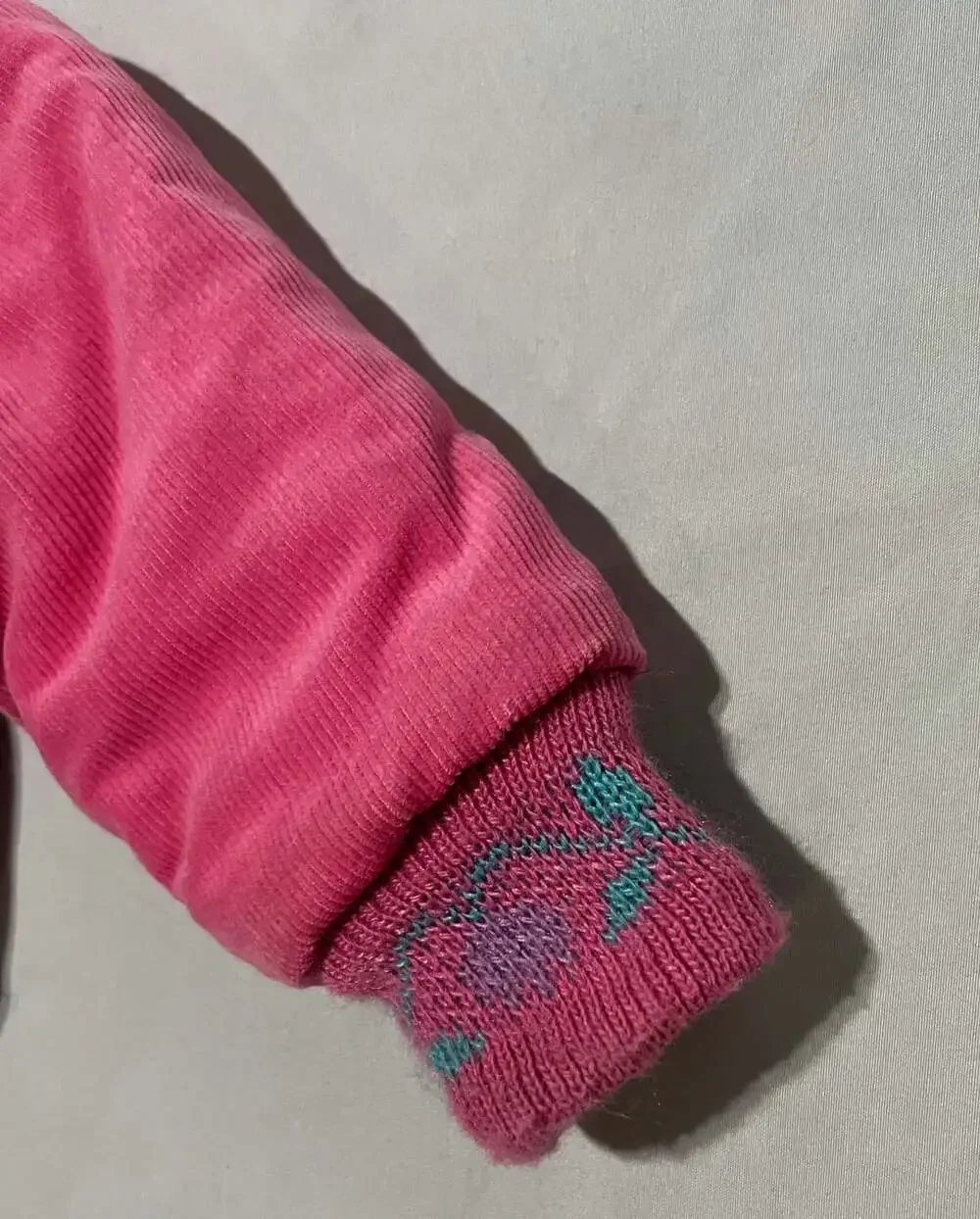 OshKosh B'gosh Corduroy Jacket Size 12 Months Pink Sherpa Lined Hooded